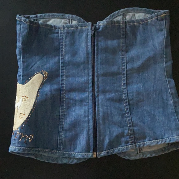 NWOT Crop top from Samiia. Small jeans. - Picture 2 of 6